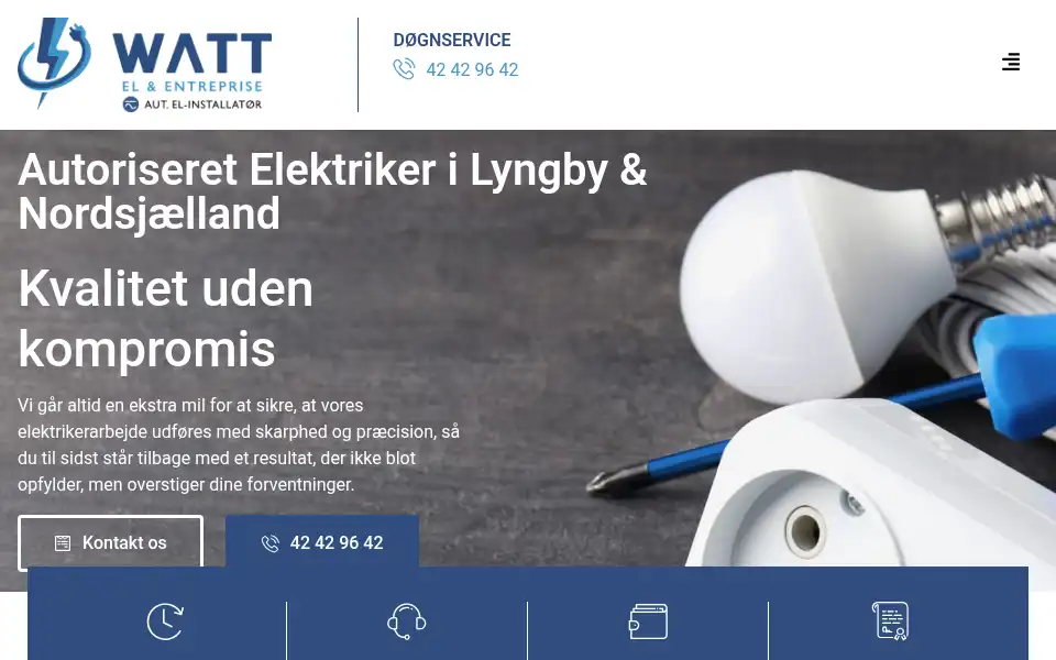 Screenshot of watt-el.dk