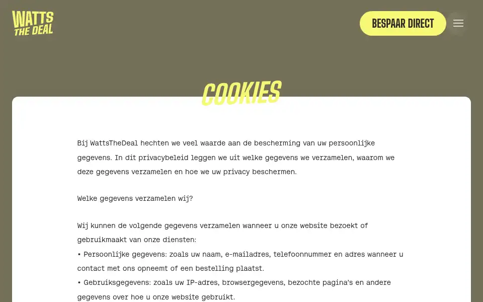 Screenshot of watts-thedeal.nl