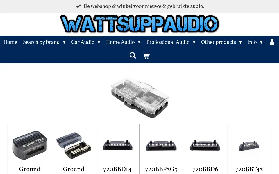 Screenshot of wattsuppaudio.nl