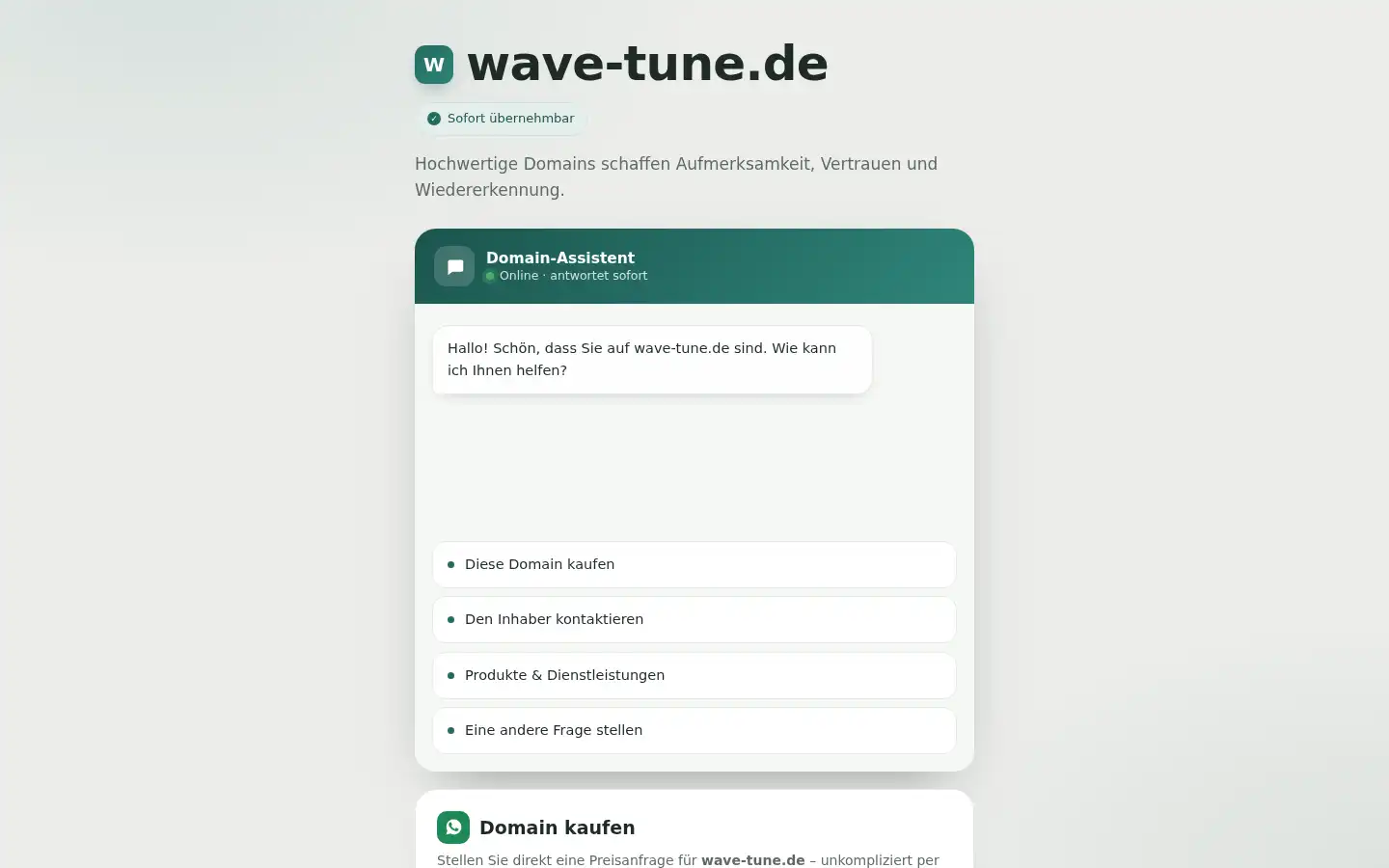 Screenshot of wave-tune.de