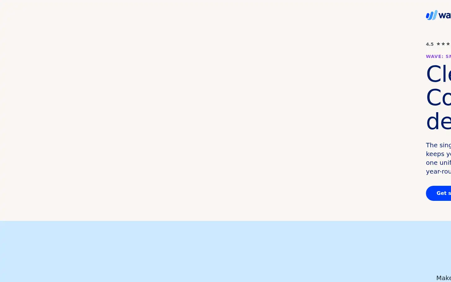 Screenshot of waveapps.com