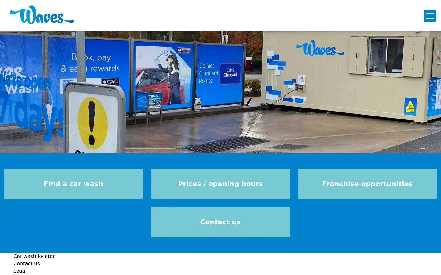 Screenshot of wavescarwash.co.uk