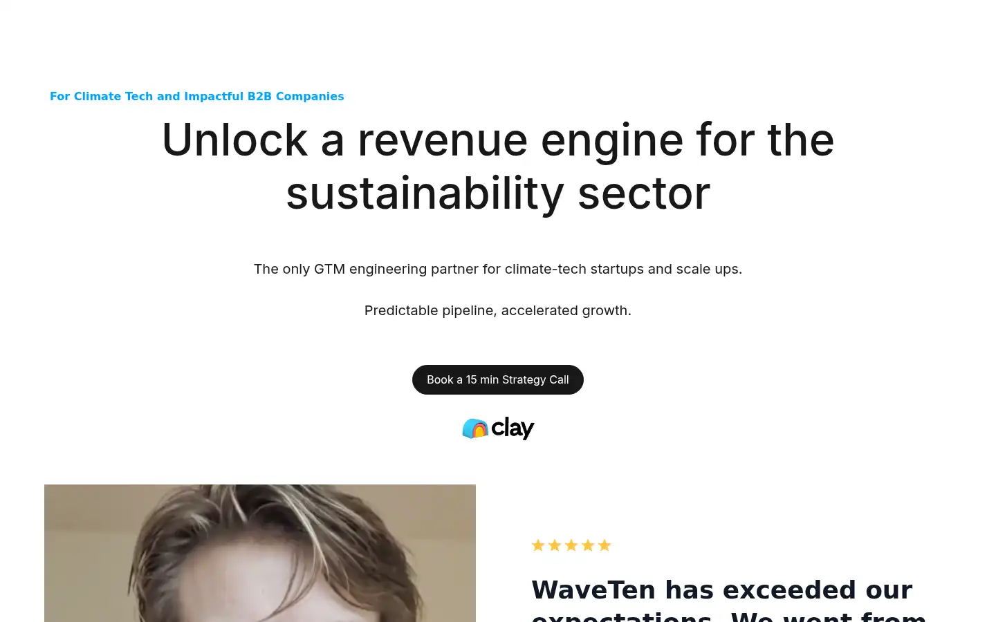 Screenshot of waveten.com