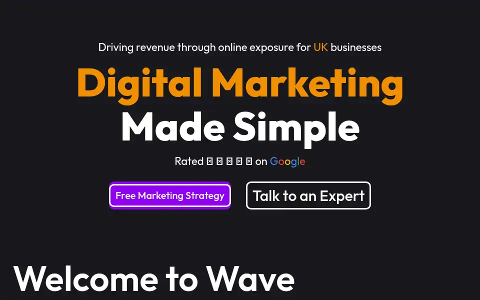 Screenshot of wavewebagency.com