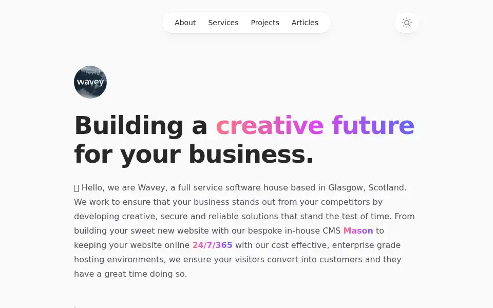 Screenshot of wavey.group