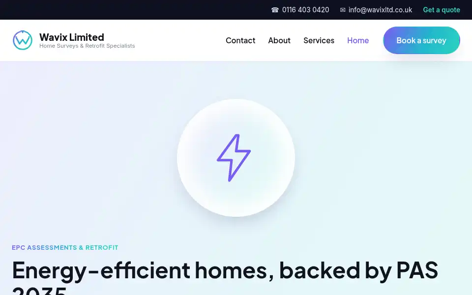 Screenshot of wavixltd.co.uk