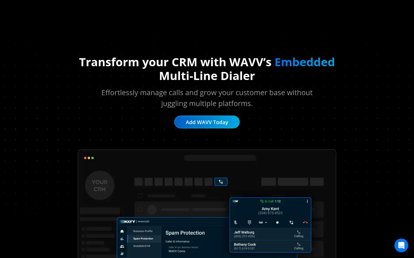 Screenshot of wavv.com