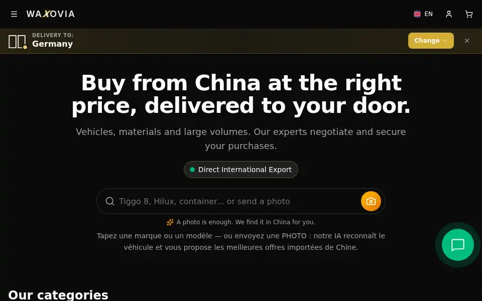 Screenshot of waxovia.com