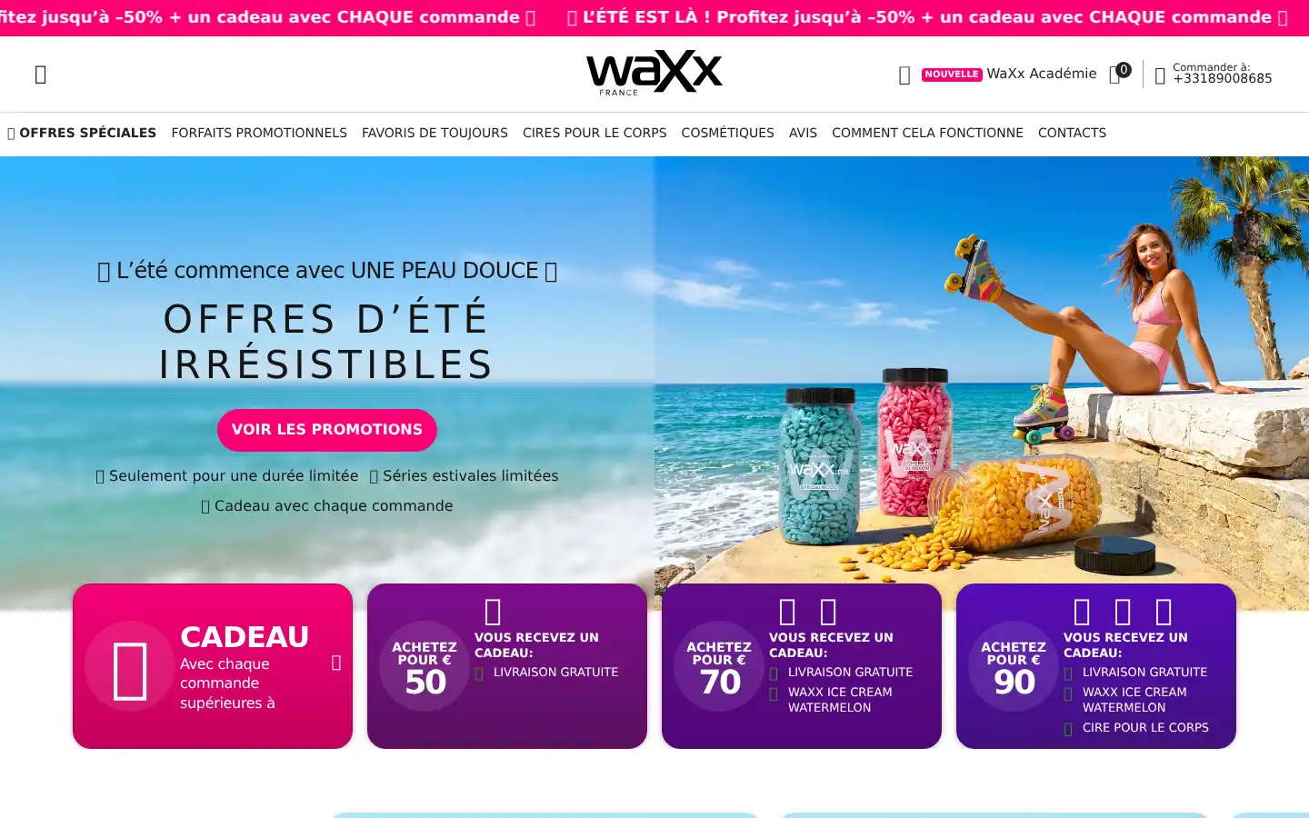 Screenshot of waxx.store
