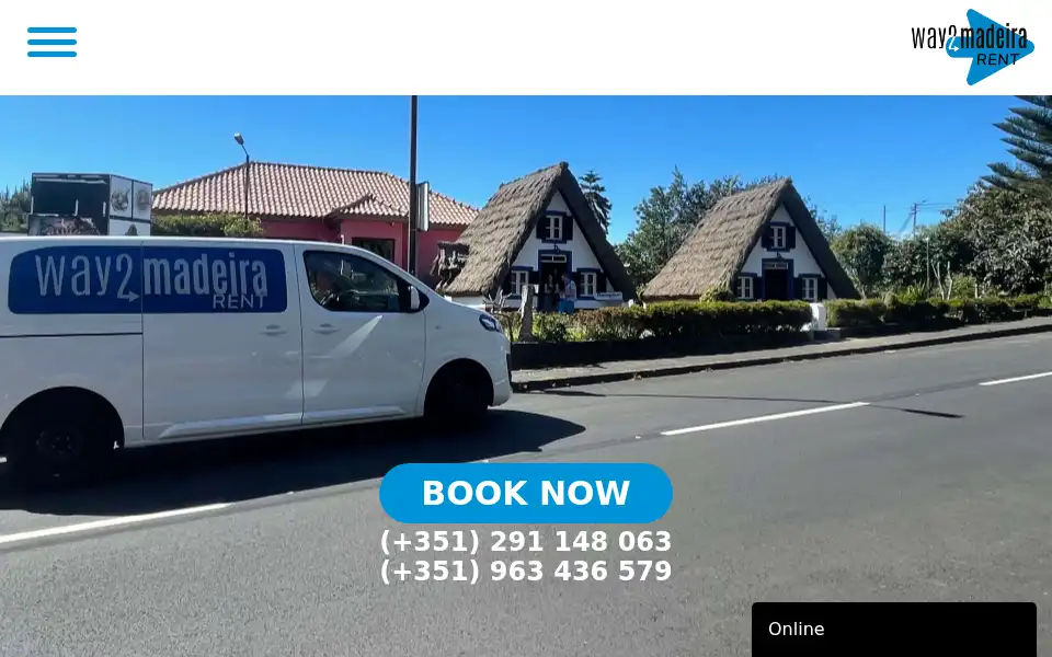 Screenshot of way2madeira-rent.pt