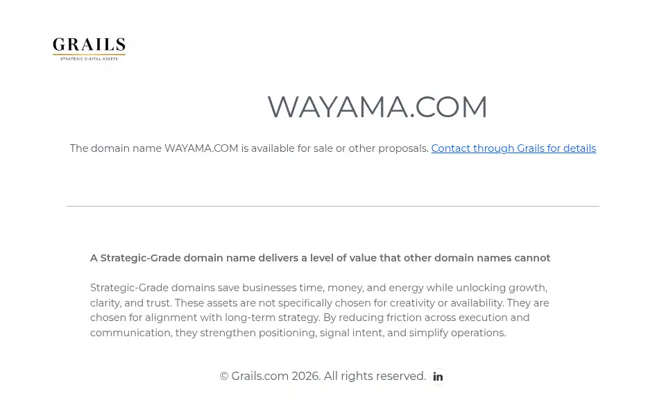 Screenshot of wayama.com