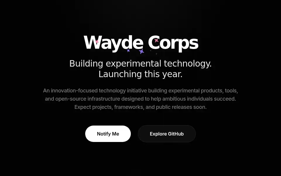 Screenshot of wayde.co