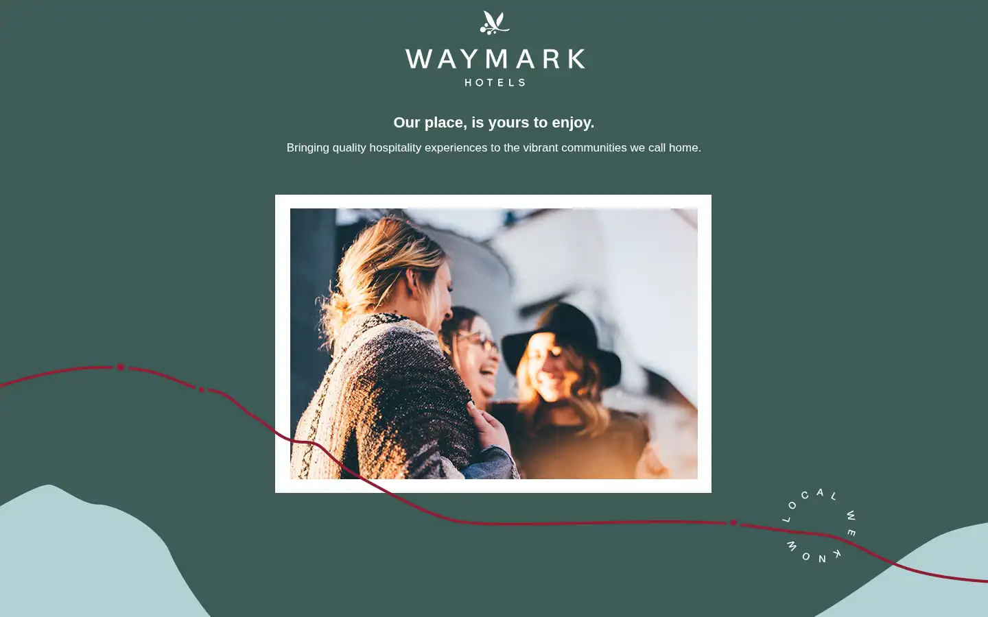 Screenshot of waymarkhotels.com.au