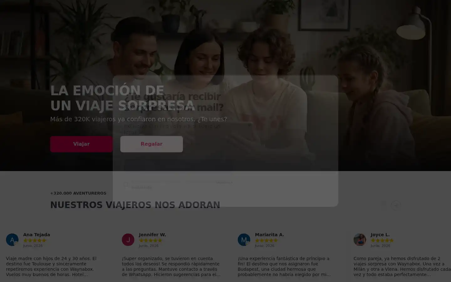 Screenshot of waynabox.com