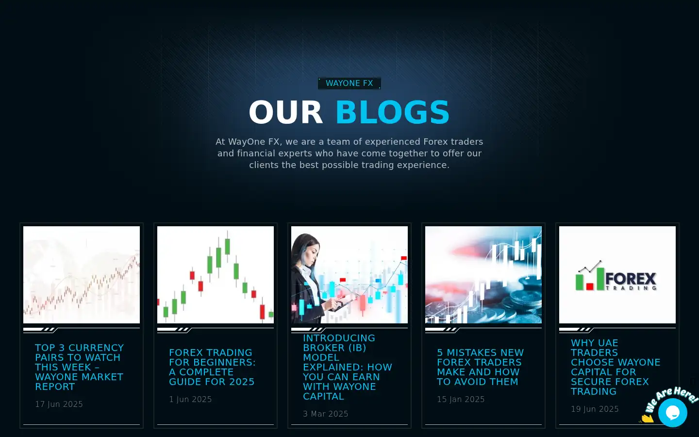 Screenshot of wayonefx.com