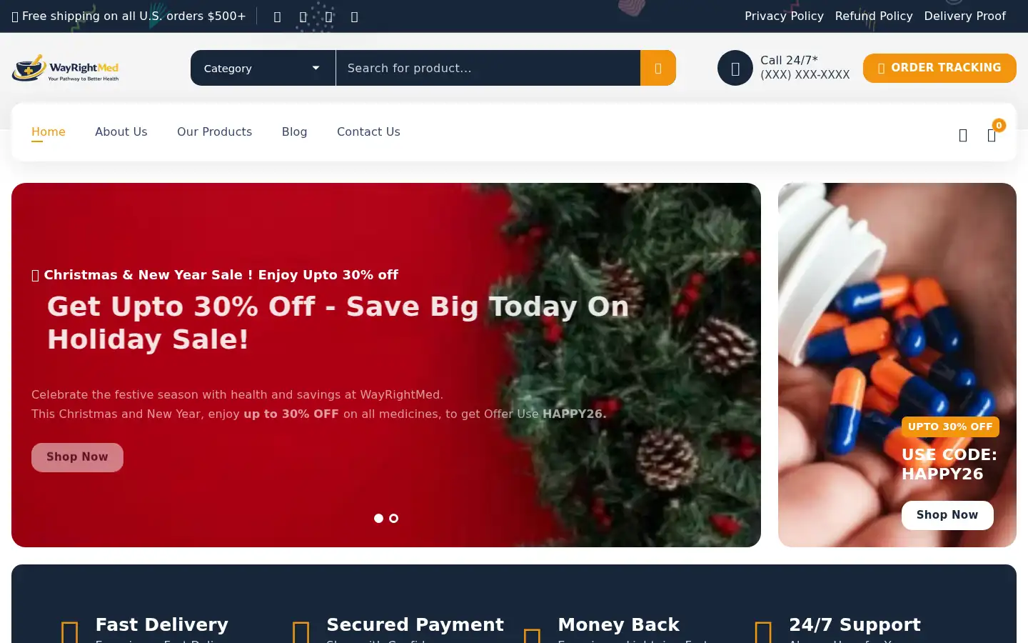 Screenshot of wayrightmed.com