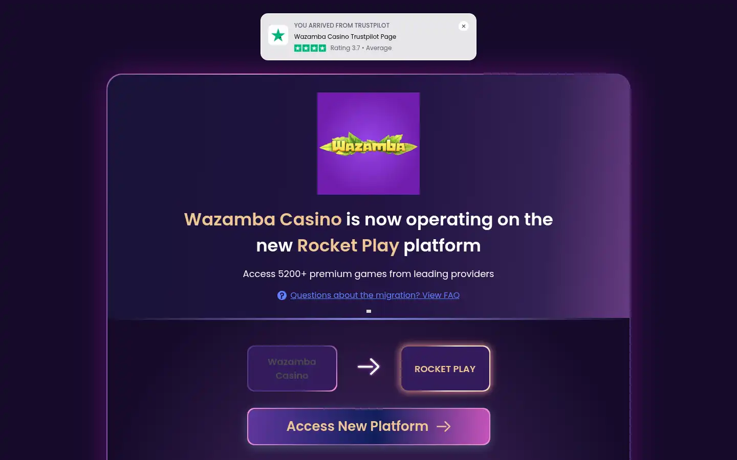 Screenshot of wazambaclub.live