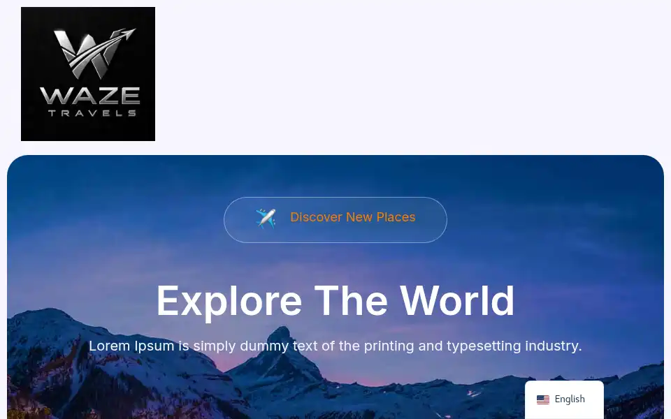 Screenshot of wazetravels.co.uk