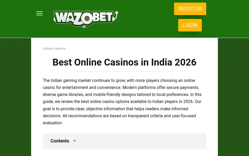 Screenshot of wazobet.com