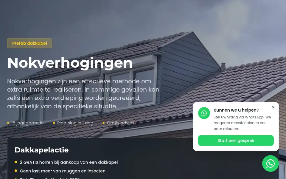 Screenshot of wbb-dakkapellen.nl