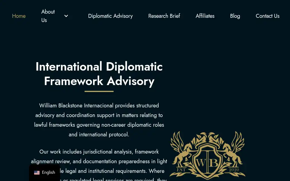 Screenshot of wblackstone.com
