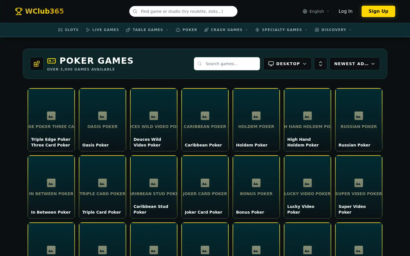Screenshot of wclub365.com