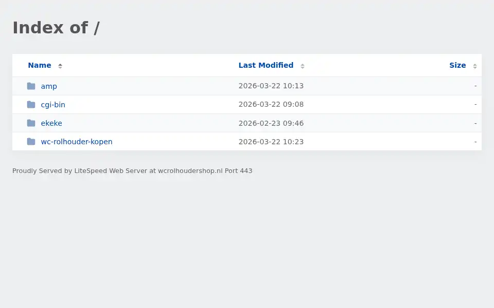 Screenshot of wcrolhoudershop.nl