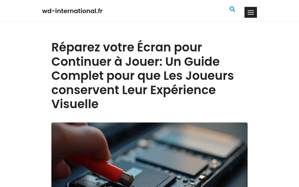 Screenshot of wd-international.fr