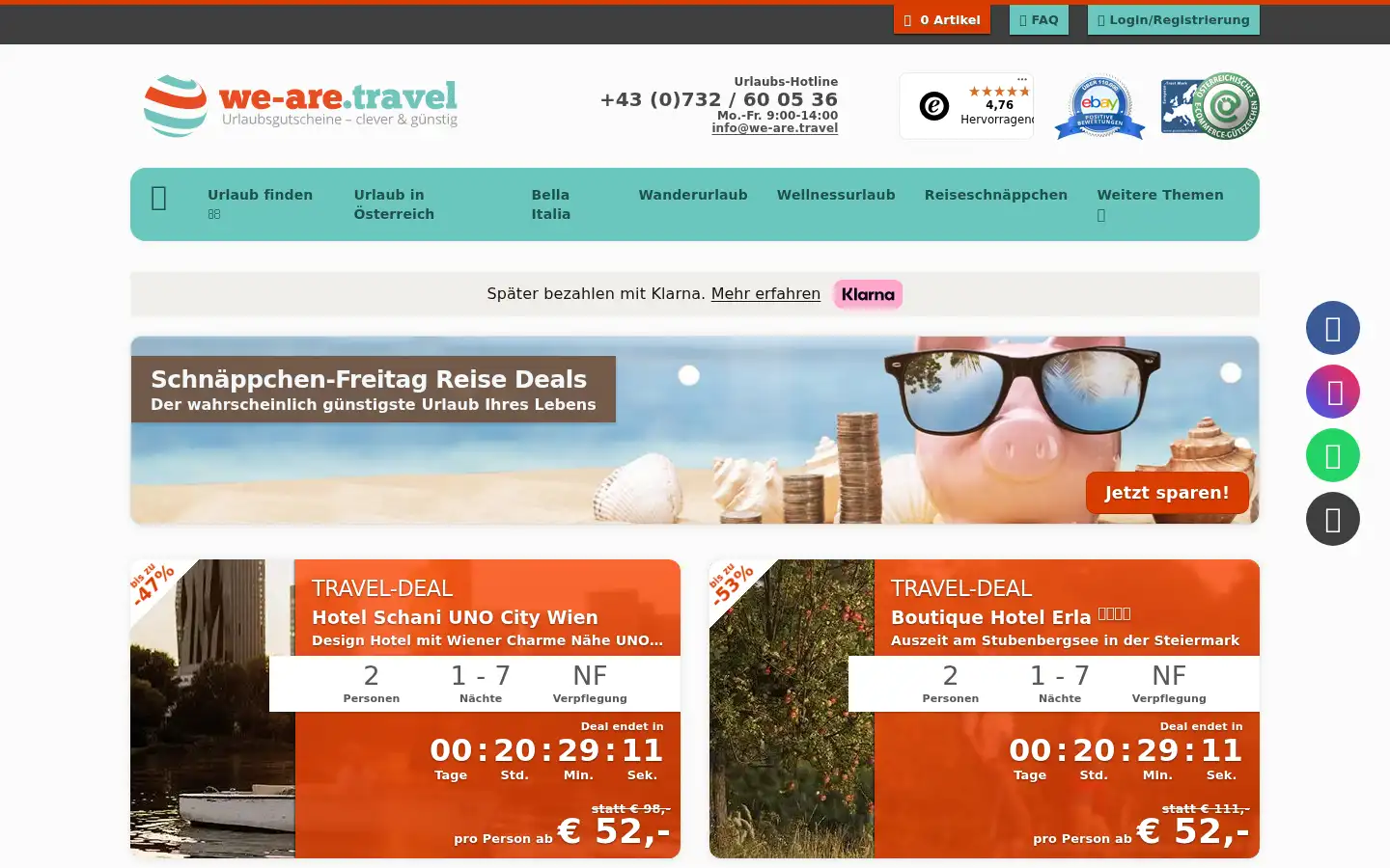 Screenshot of we-are.travel