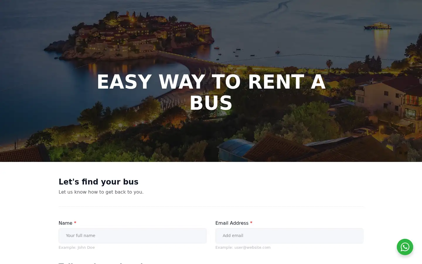 Screenshot of we-bus.com