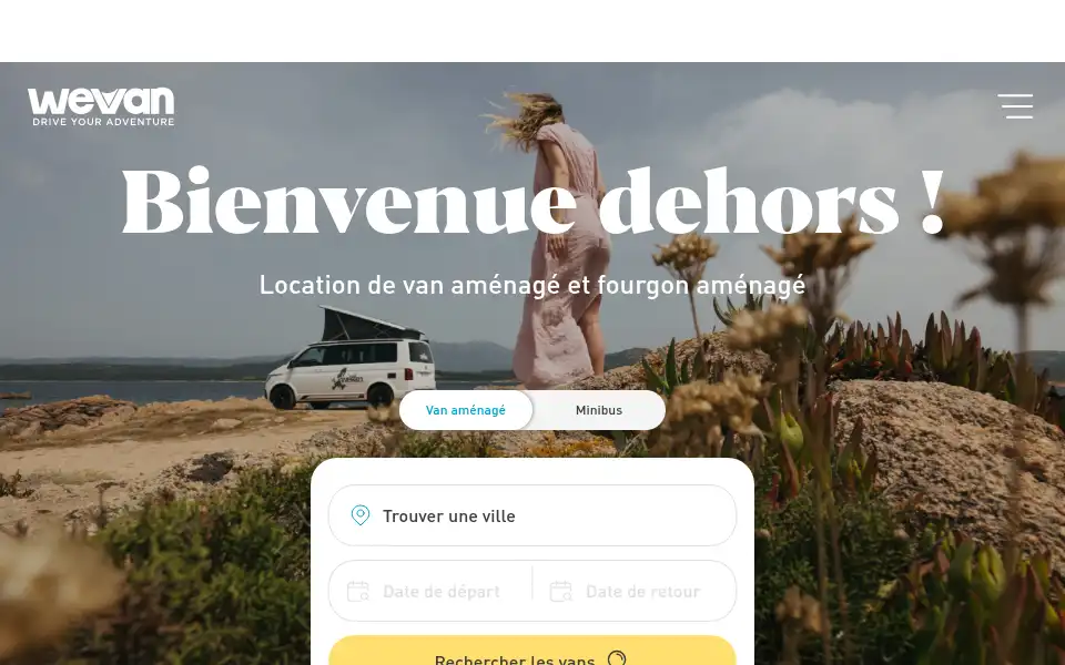 Screenshot of we-van.com