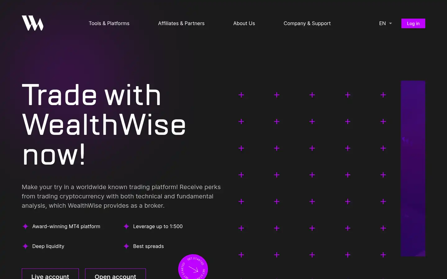 Screenshot of wealth-wise.io