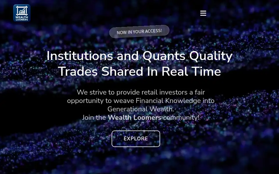 Screenshot of wealthloomers.com