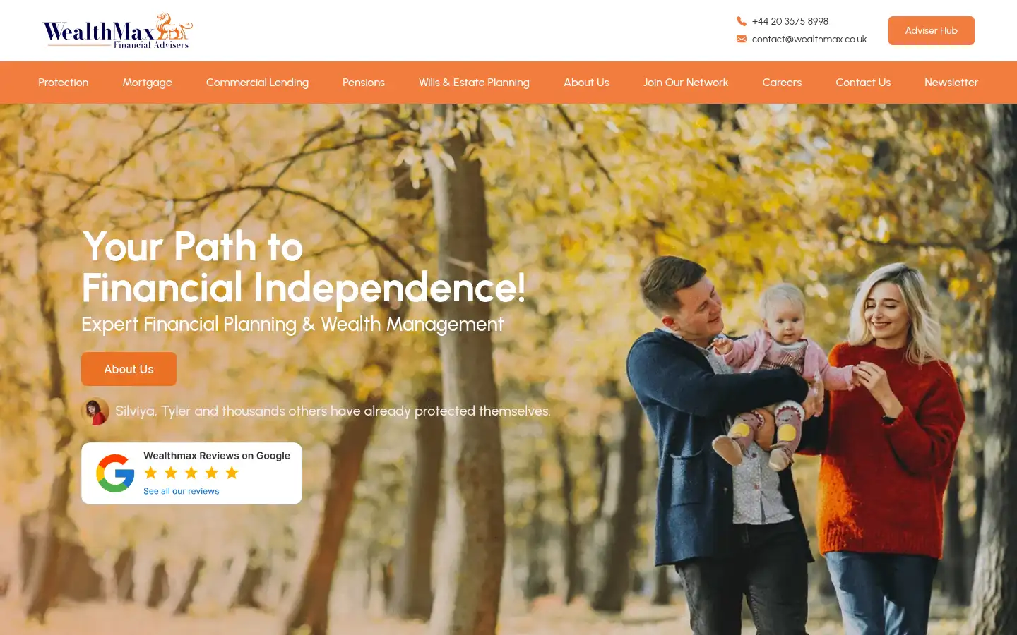 Screenshot of wealthmax.co.uk