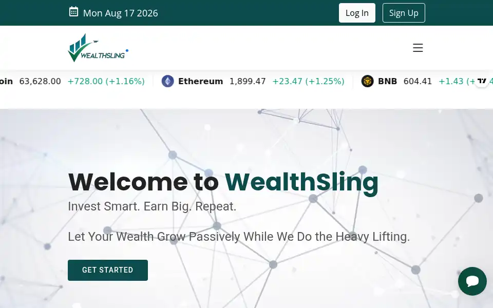 Screenshot of wealthsling.com