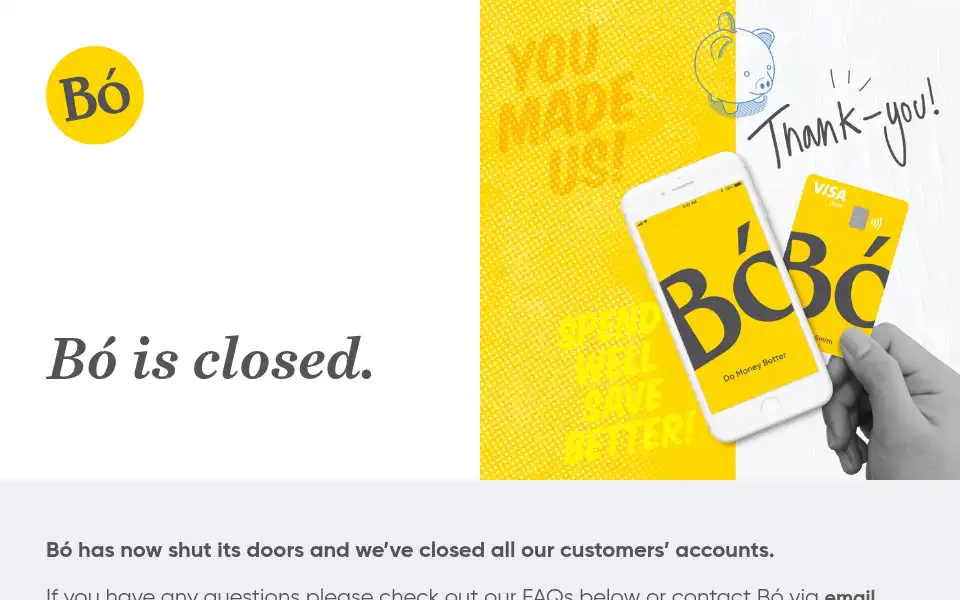 Screenshot of wearebo.co.uk