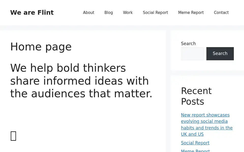 Screenshot of weareflint.co.uk