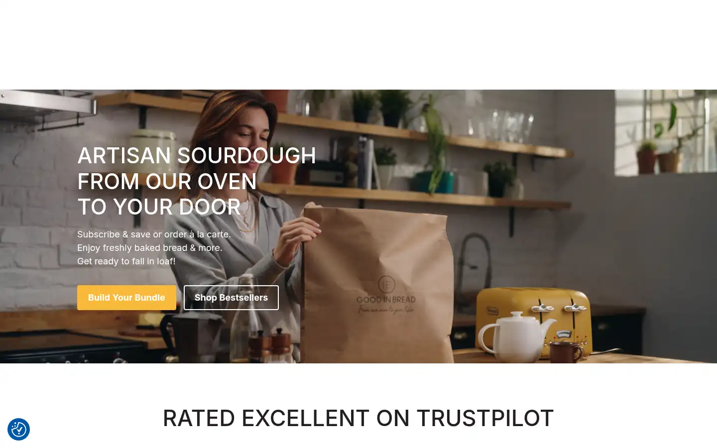 Screenshot of wearegoodinbread.com