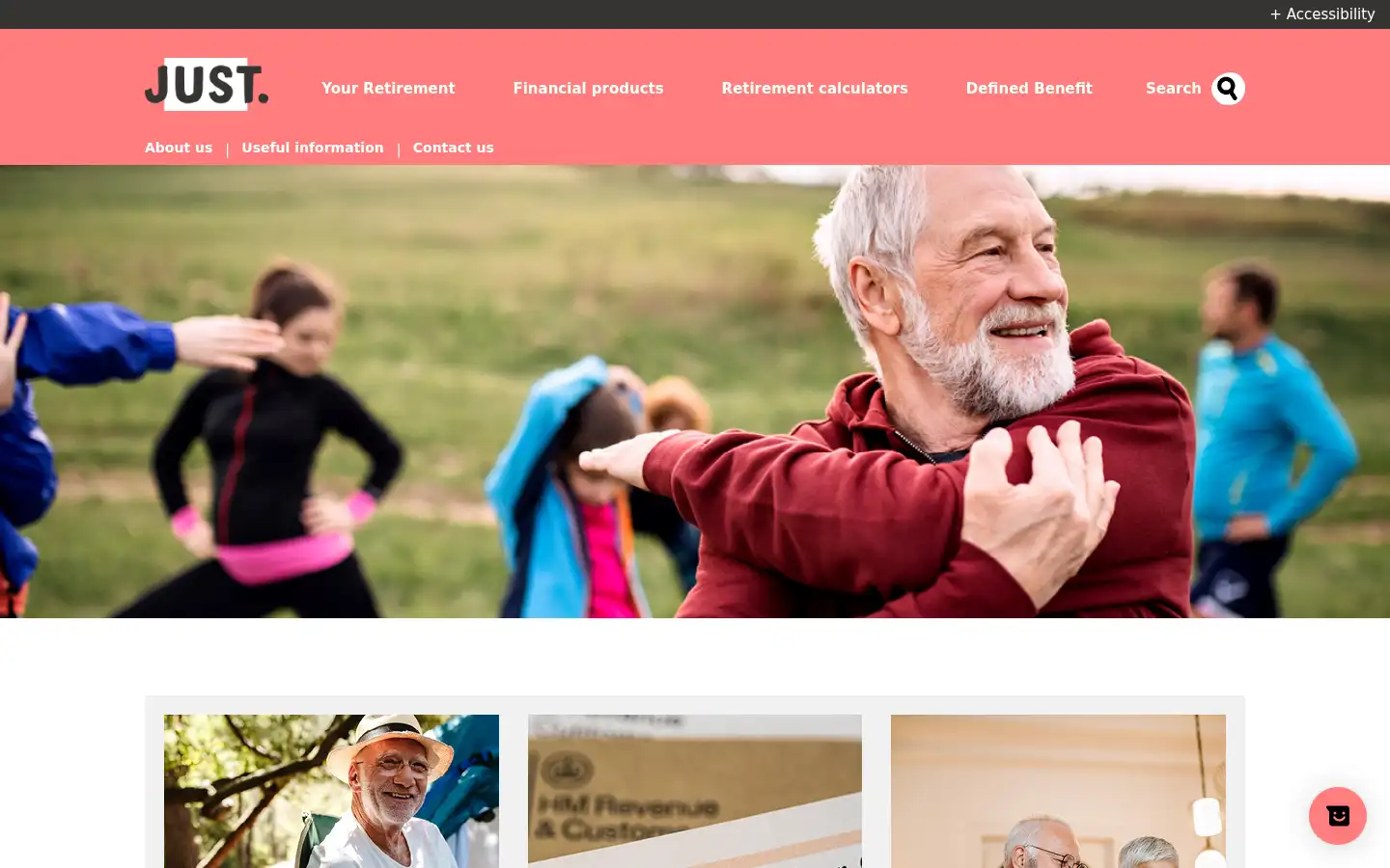 Screenshot of wearejust.co.uk
