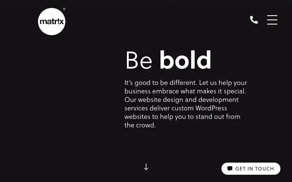 Screenshot of wearematrix.com