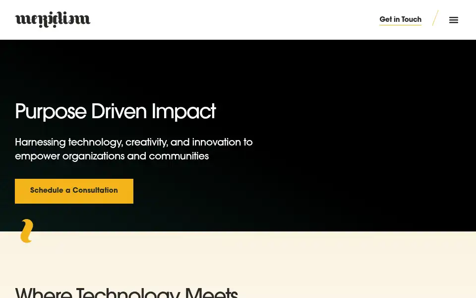 Screenshot of wearemeridian.com