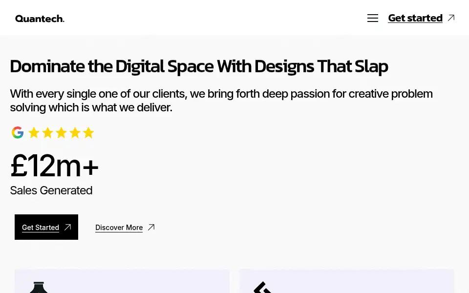Screenshot of wearequantech.com