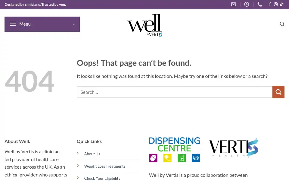 Screenshot of wearewell.org.uk