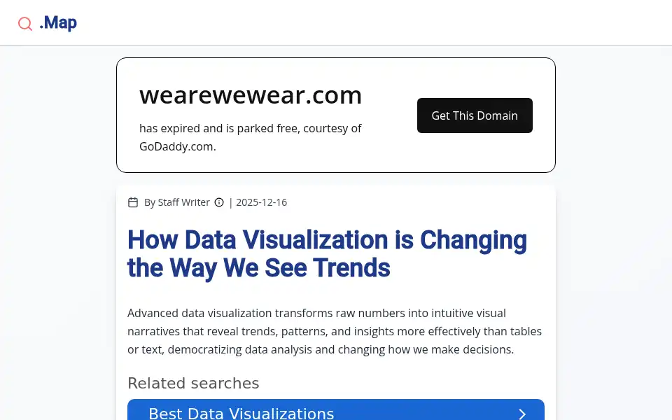 Screenshot of wearewewear.com