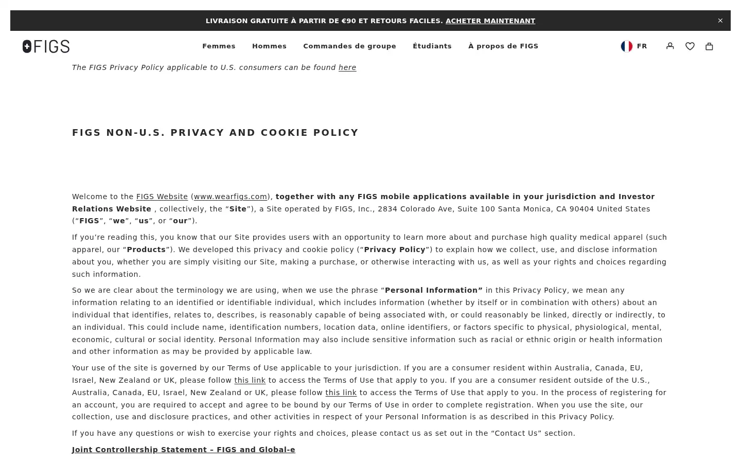 Screenshot of wearfigs.com