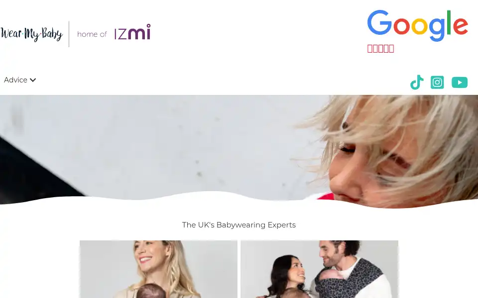 Screenshot of wearmybaby.co.uk
