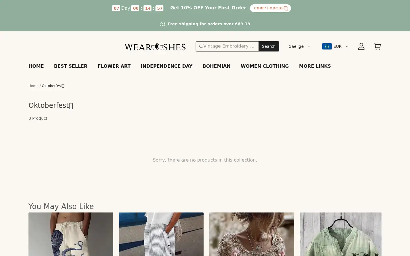 Screenshot of wearshes.com