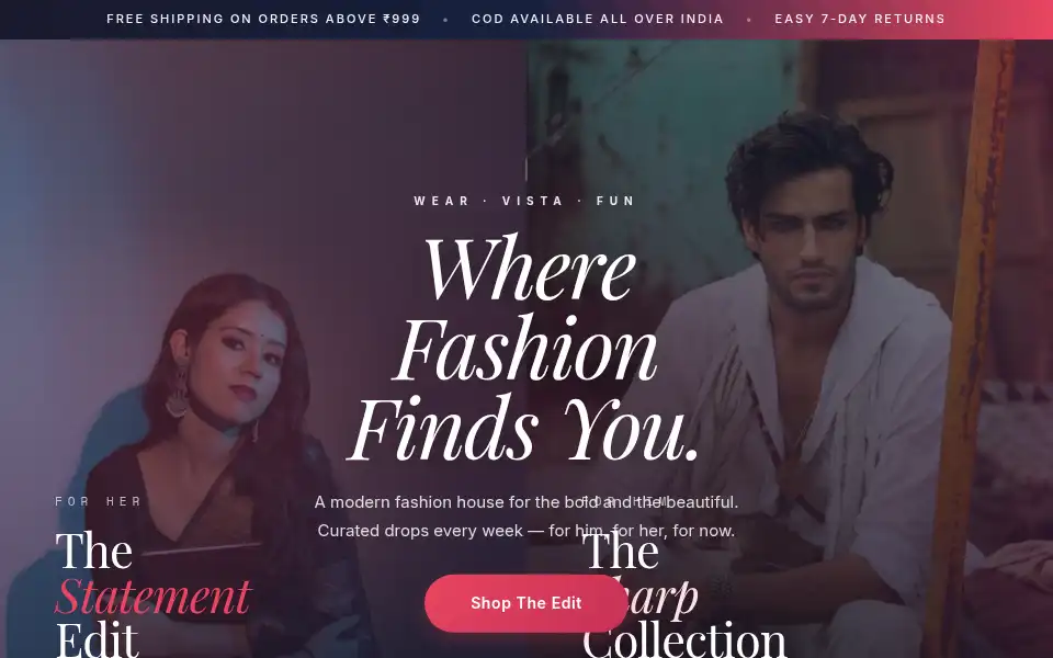 Screenshot of wearvistafun.com