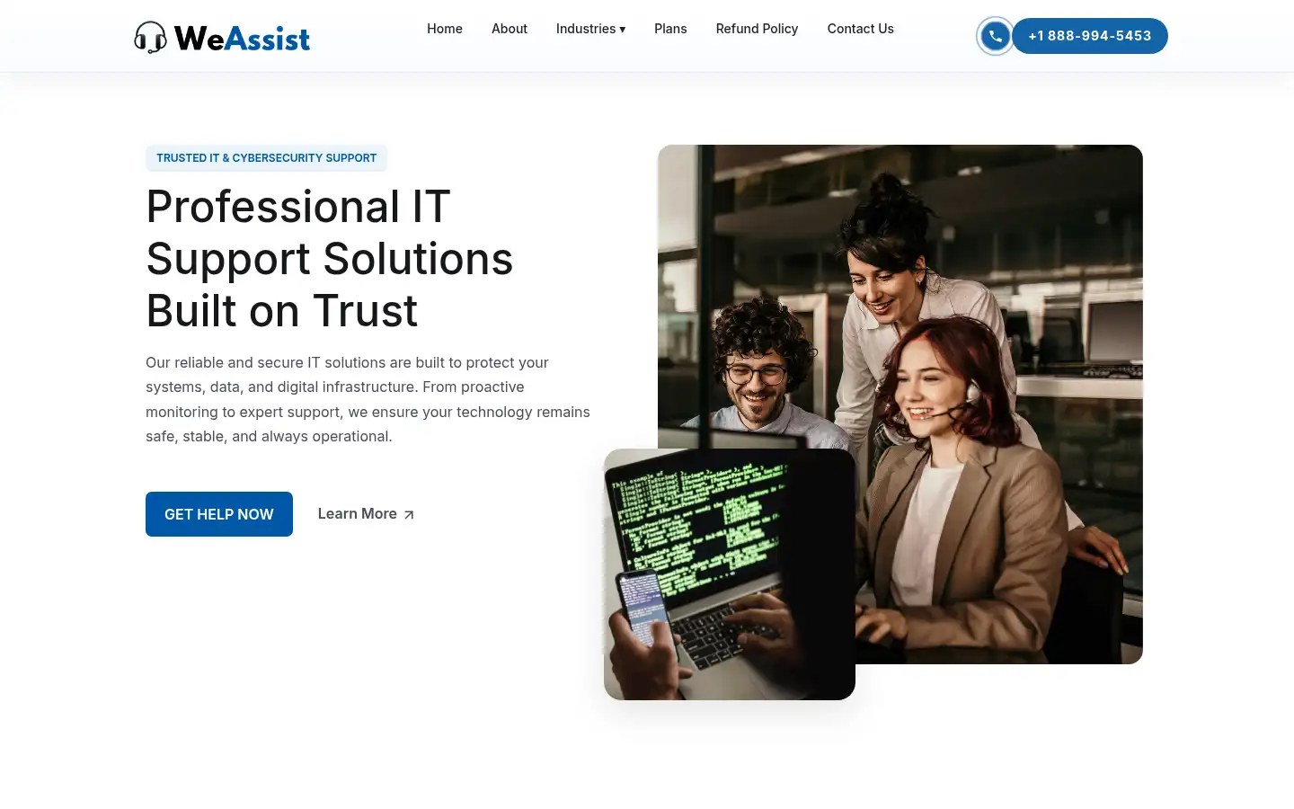Screenshot of weassist.cc