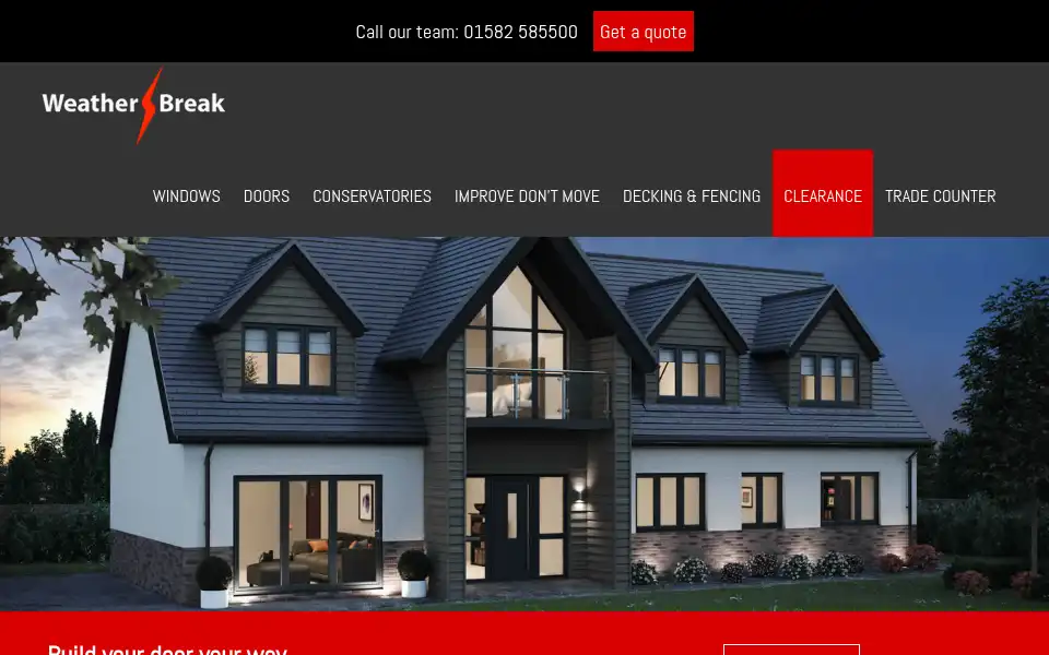 Screenshot of weatherbreak.co.uk